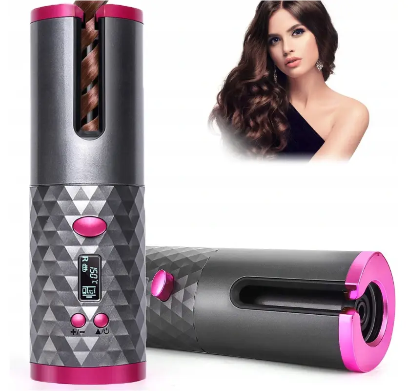 Плойка для завивки волос Hair Сurler беспроводная автоматическая Серый (N-1208) - фото 2 Плойка для завивки волос Hair Сurler беспроводная автоматическая Серый (N-1208) - фото 2