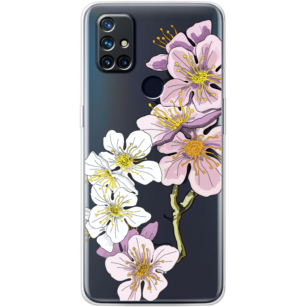Чехол BoxFace OnePlus Nord N10 Cherry Blossom Прозрачный силикон (43633-cc4-43633) Чехол BoxFace OnePlus Nord N10 Cherry Blossom Прозрачный силикон (43633-cc4-43633)