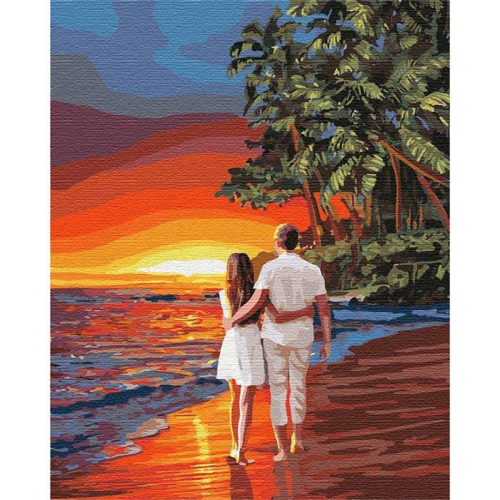 Картина по номерам Идейка Романтика на побережье 40х50 см (KH4741)