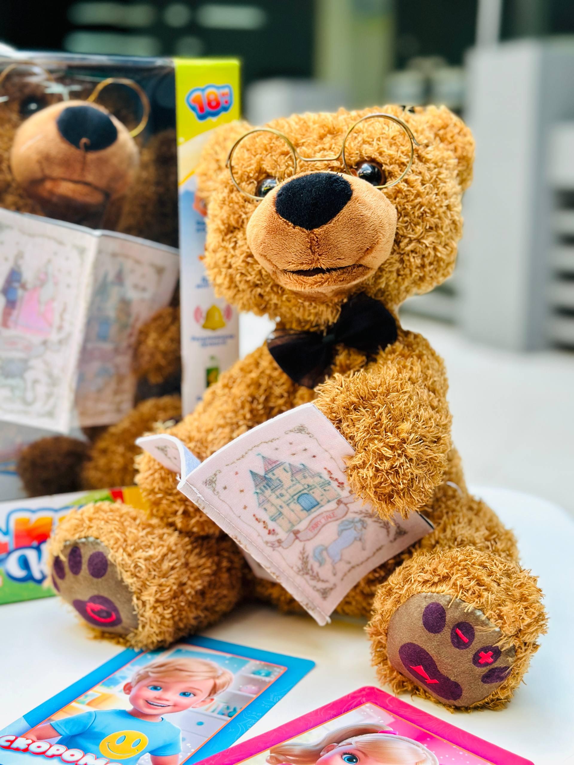 Интерактивный медведь плюшевый с украинскими сказками (2499)