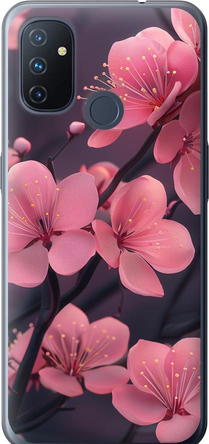 Чехол на OnePlus Nord N100 Пурпурная сакура (6075u-2130-42517)