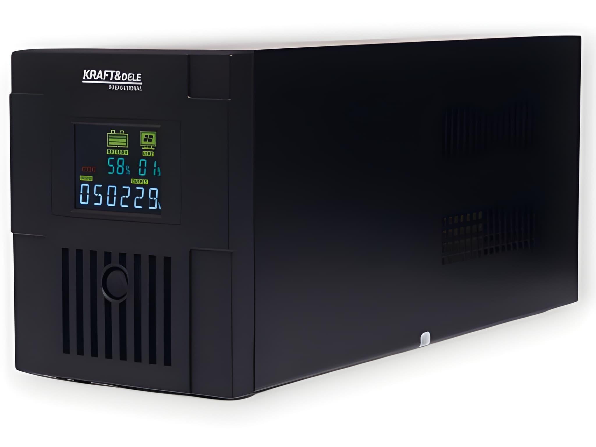 Источник бесперебойного питания Kraft&Dele KD1930 1200 Вт 2000 ВА UPS LCD для компьютеров и бытовой электроники