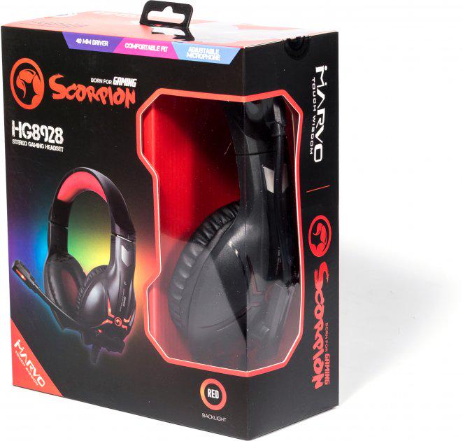 Наушники Marvo HG8928 Black/Red (44570) - фото 5 Наушники Marvo HG8928 Black/Red (44570) - фото 5