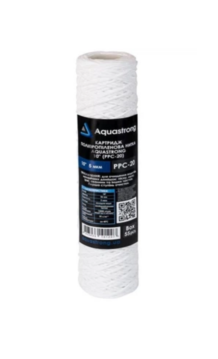 Картридж полипропиленовый с активированным углем Aquastrong 10” 20 мкм (PPAC-41) Картридж полипропиленовый с активированным углем Aquastrong 10” 20 мкм (PPAC-41)
