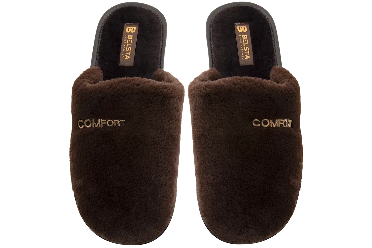 Тапочки чоловічі закриті 05-28к прикрашені вишивкою р. 46 Коричневий - фото 2 Тапочки чоловічі закриті 05-28к прикрашені вишивкою р. 46 Коричневий - фото 2