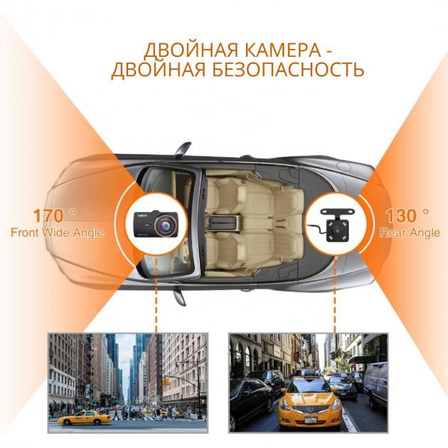 Автомобільний відеореєстратор ThiEYE Carbox 5R 1080p Full HD з камерою заднього виду і картою пам'яті на 32 GB (1527853961) - фото 10