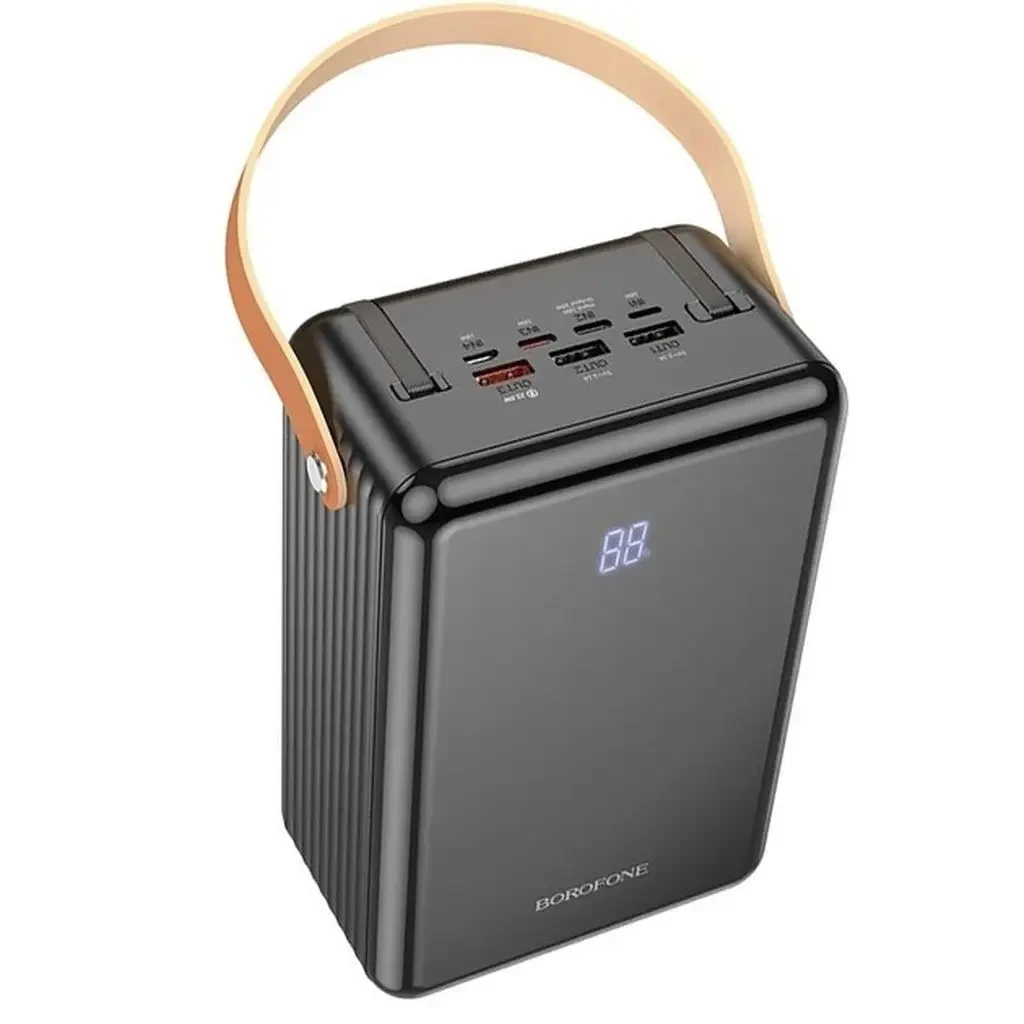Повербанк Borofone BJ32 Terra 80000 мАч із швидкою зарядкою з 3 USB та 2 Type-C та LED-підсвічуванням (9575) Повербанк Borofone BJ32 Terra 80000 мАч із швидкою зарядкою з 3 USB та 2 Type-C та LED-підсвічуванням (9575)