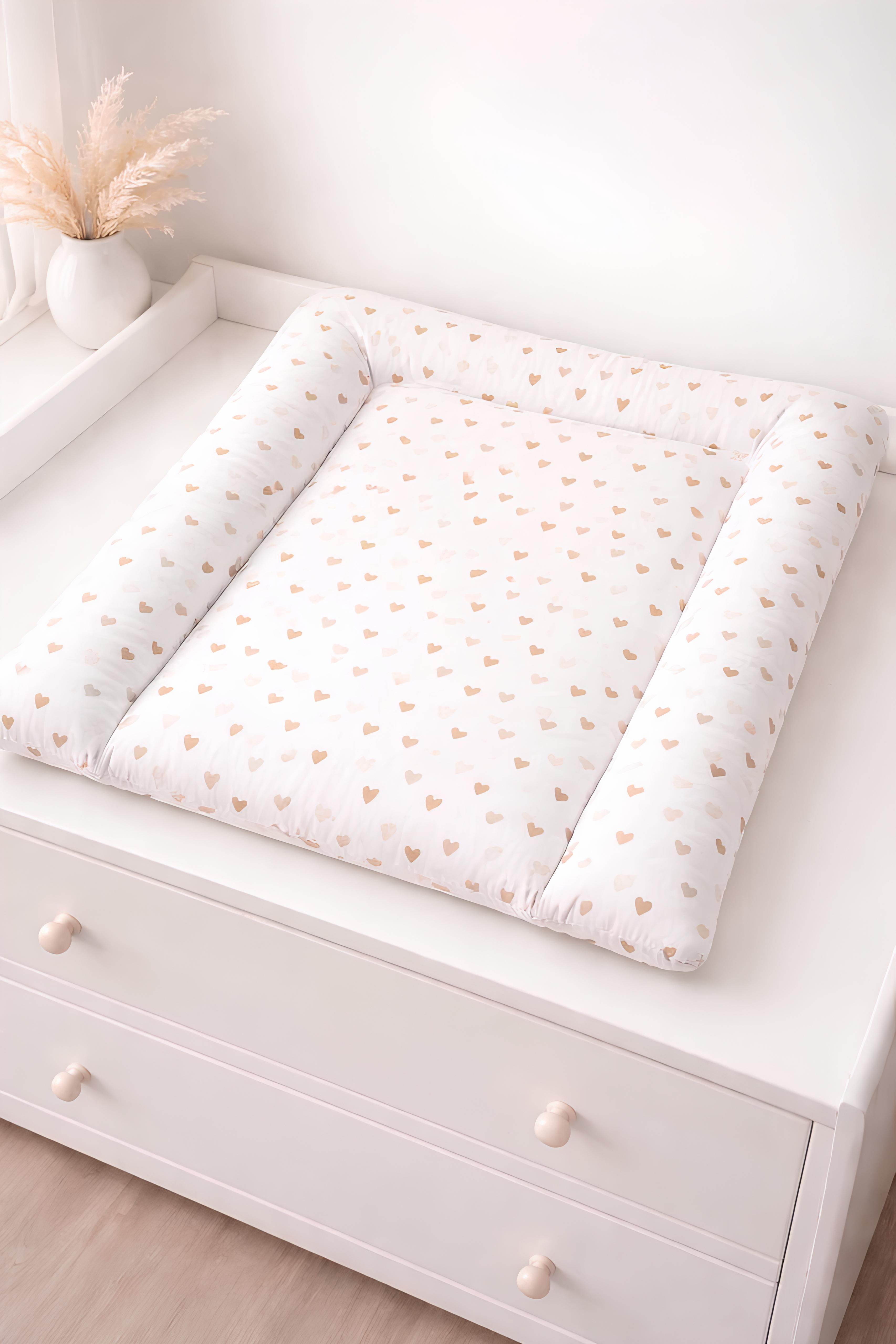 Матрас для пеленания BST с бортами синтепон съемный универсальный 70х55 см Розовый (a22c92ac)