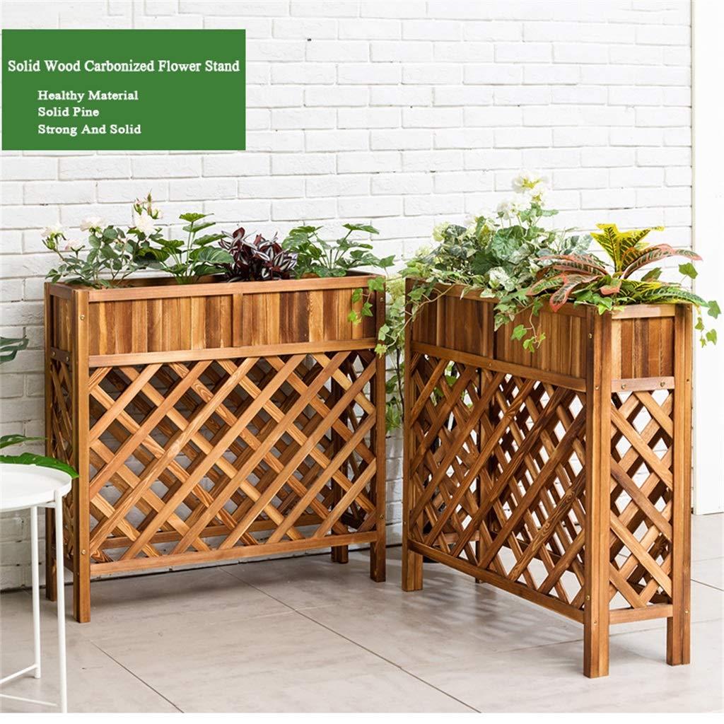 Кашпо на стійці з дерева Варберг Капучіно (КШС-000509) - фото 6