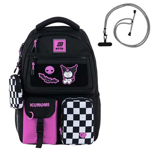 Рюкзак шкільний KITE Kuromi 42х29х17 см (ЦБ-00033806)