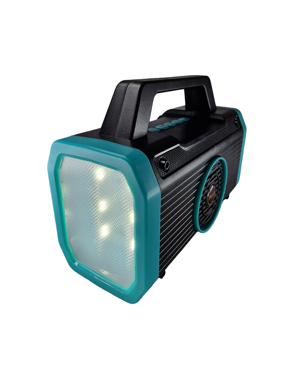 Фонарь Portable Speaker P418 с солнечной панелью и FM-радио 8W Бирюзовый