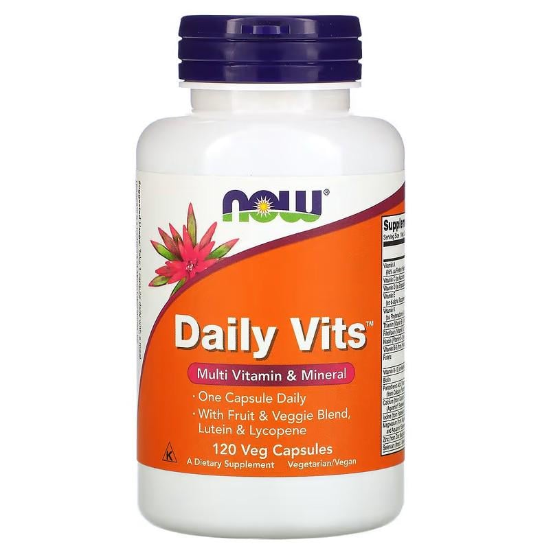 Витамины Now Foods Daily Vits Multi Vitamin & Mineral 120 капсул