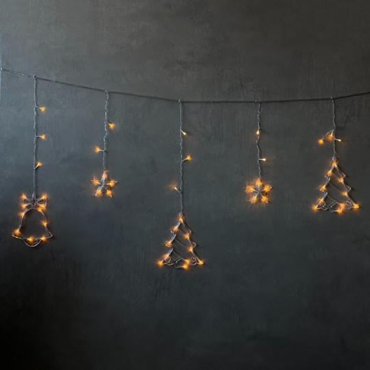 Гірлянда-штора світлодіодна Зіроньки 140 LED з ПВХ від електромережі 3,2х0,6 м Жовтий (150-81-9133-033) - фото 1 Гірлянда-штора світлодіодна Зіроньки 140 LED з ПВХ від електромережі 3,2х0,6 м Жовтий (150-81-9133-033) - фото 1