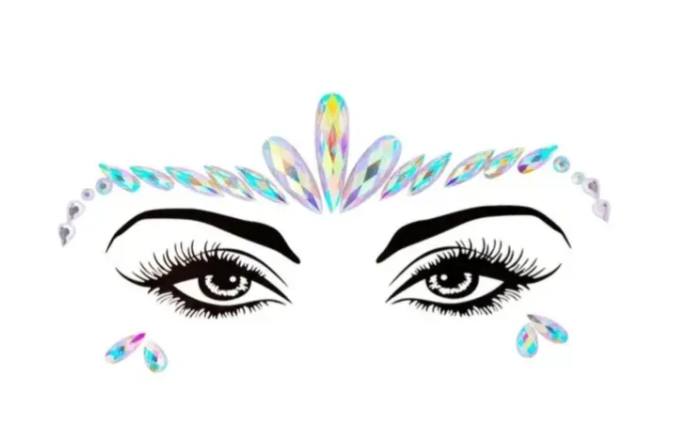 Стрази на обличчя декоративні One size Різнокольоровий (9088/56) Стрази на обличчя декоративні One size Різнокольоровий (9088/56)