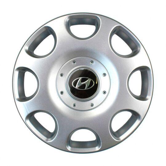 Автомобильные колпаки SKS 208 R14 с логотипом Hyundai 4 шт. Серебристый