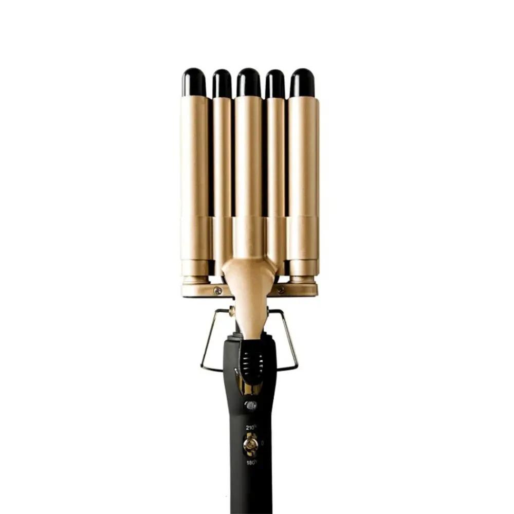 Плойка профессиональная тройная Xo Pro Mozer Mz-6618 5 волн для волос Черный (6455142) - фото 4 Плойка профессиональная тройная Xo Pro Mozer Mz-6618 5 волн для волос Черный (6455142) - фото 4