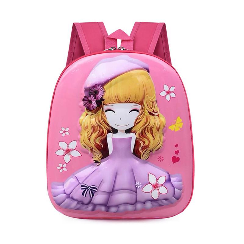 Дитячий рюкзак Lesko DK-13 Дівчинка у Фіолетовій капелюсі