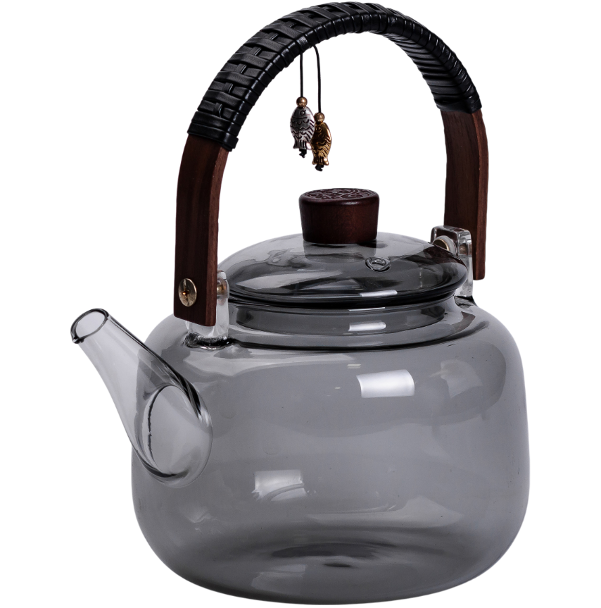 Чайник заварювальний з боросилікатного скла 800 мл Сірий - фото 4 Чайник заварювальний з боросилікатного скла 800 мл Сірий - фото 4