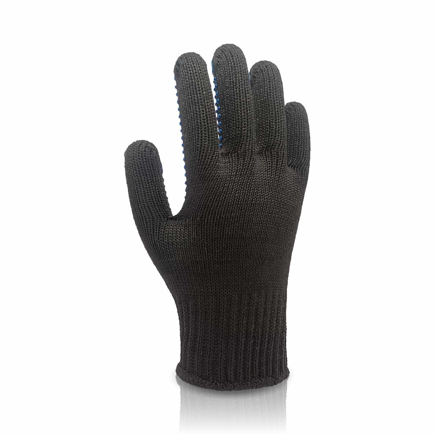 Рукавички робочі трикотажні Trident 8611 з ПВХ крапкою TWIST 80 г Чорний (200409) - фото 2 Рукавички робочі трикотажні Trident 8611 з ПВХ крапкою TWIST 80 г Чорний (200409) - фото 2