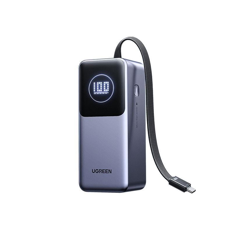 Повербанк для ноутбука UGREEN PB723 20000 mAh 130 Вт Темно-серый (55365B)