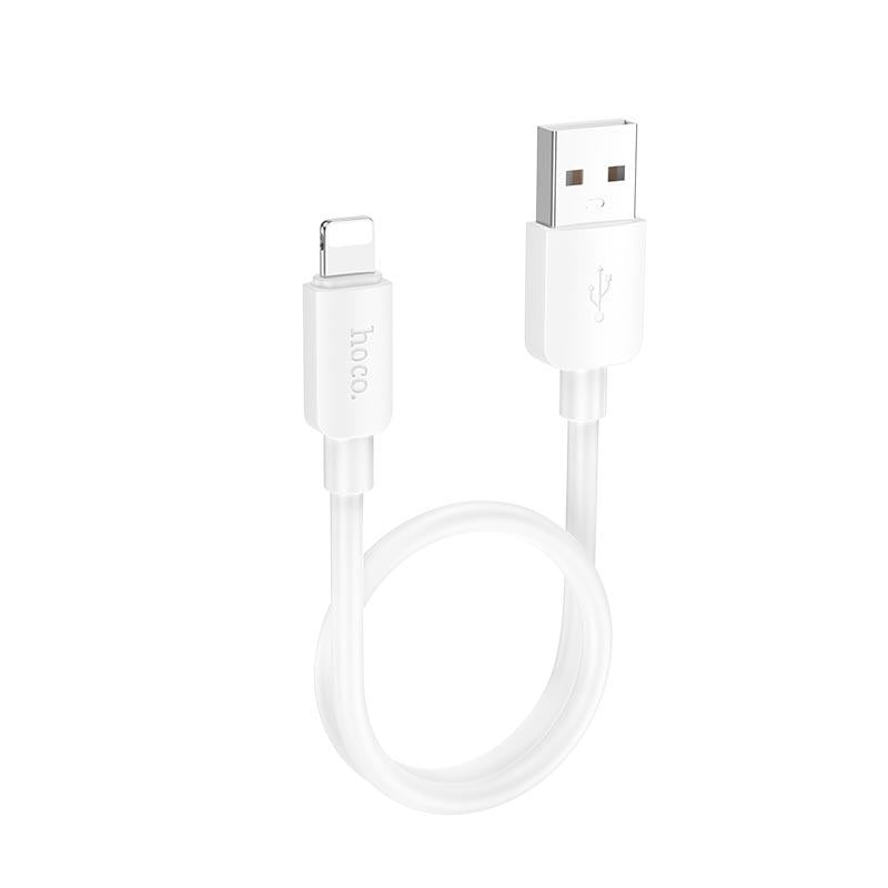 Кабель Hoco X96 USB to Lightning 12W 0,25 м White