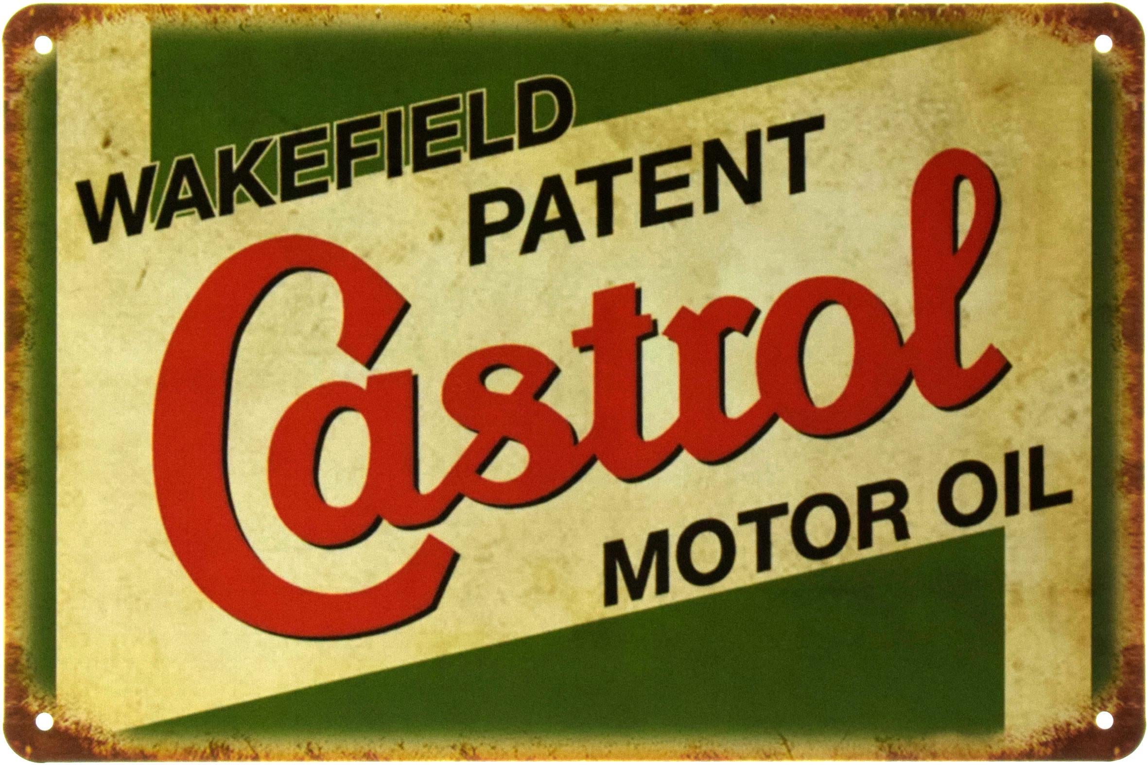 Табличка металева Wakefield Patent Castrol Motor Oil 20x30 см