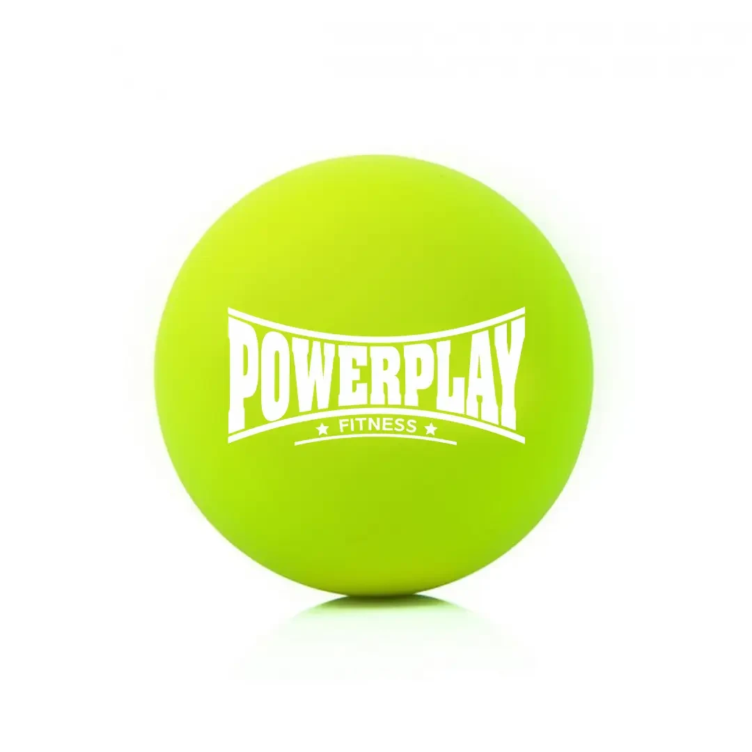 М'яч масажний силіконовий PowerPlay PP-4354 Silicone Lacrosse Ball 6,3 см Зелений