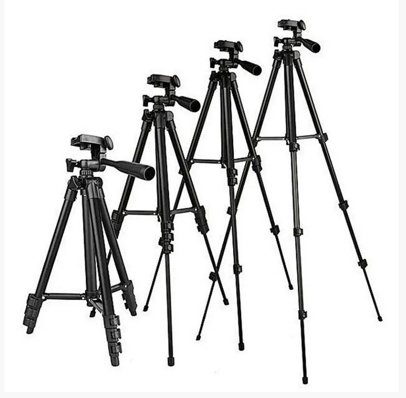 Штатив универсальный Tripod A608 для фотоаппарата камеры проектора с чехлом 54 -142 см (1717712680) - фото 8