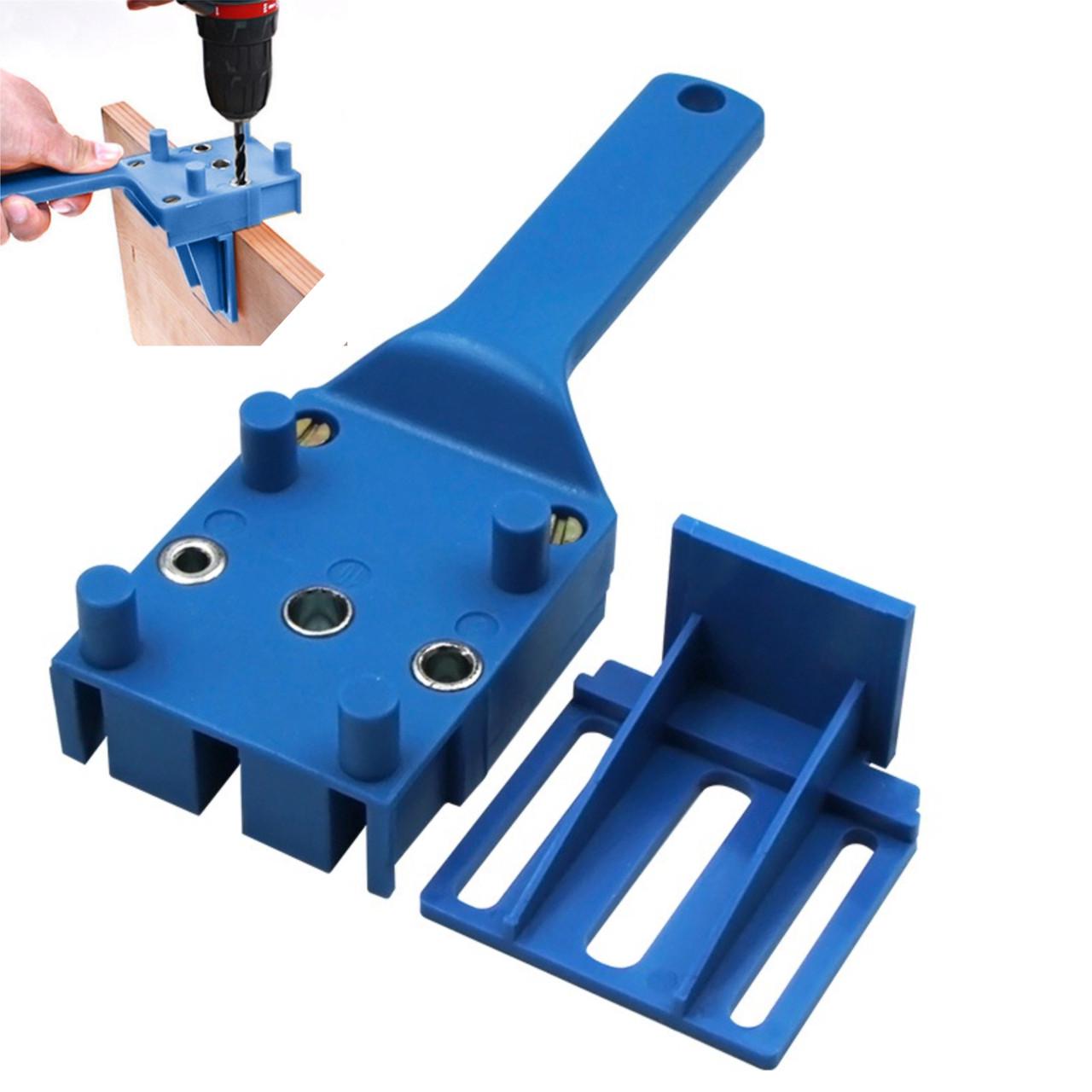 Столярний шаблон для шкантів 6/8/10 мм Blue (137853) - фото 2 Столярний шаблон для шкантів 6/8/10 мм Blue (137853) - фото 2