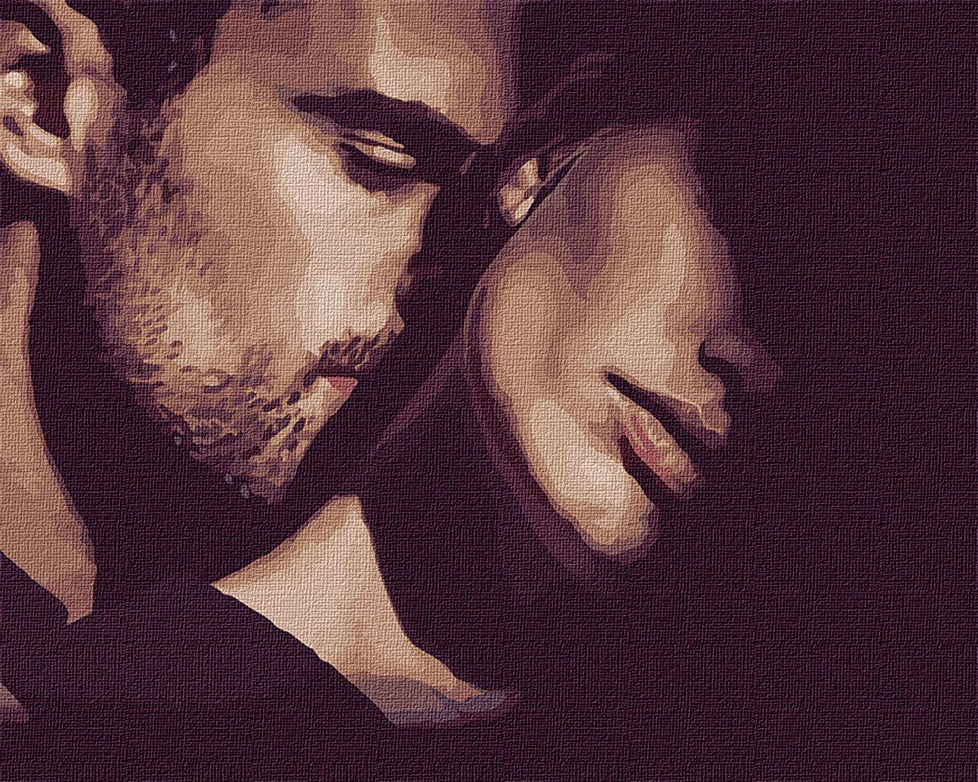 Картина по номерам Идейка Прикосновение любви 40x50 см (КНО4556)