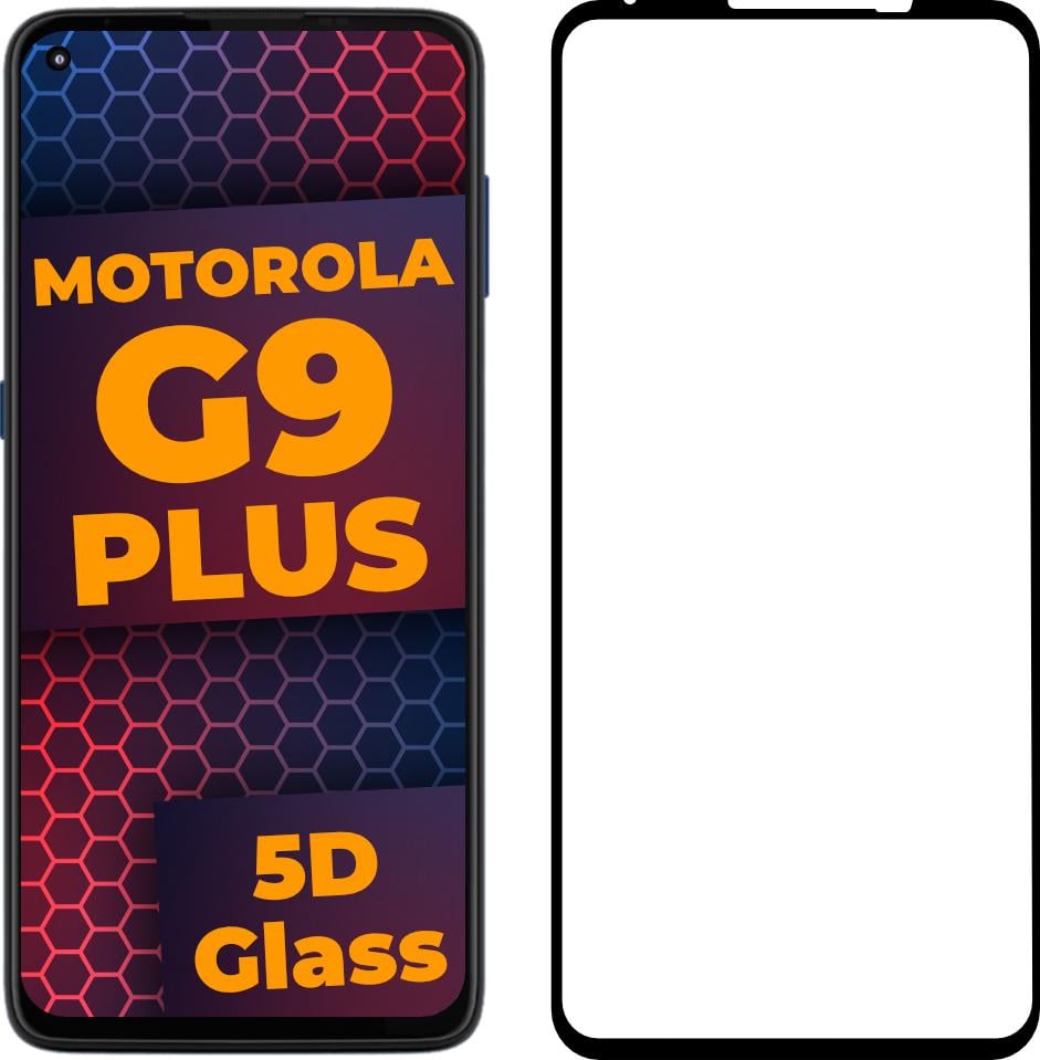 Стекло 5D Motorola G9 Plus защитное Full Glue Black (23848) Стекло 5D Motorola G9 Plus защитное Full Glue Black (23848)