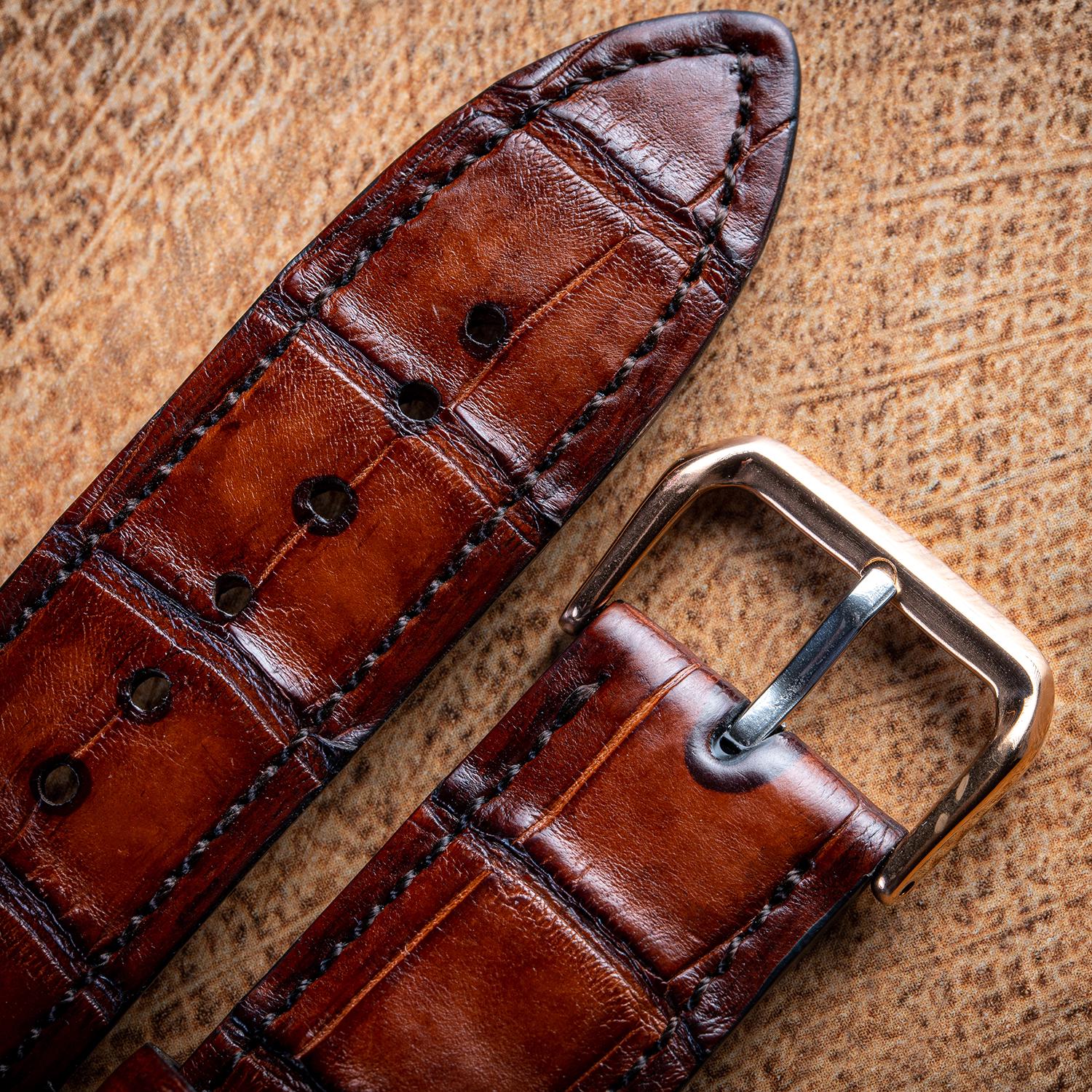 Ремешок для часов Apple Watch из кожи крокодила - фото 2 Ремешок для часов Apple Watch из кожи крокодила - фото 2