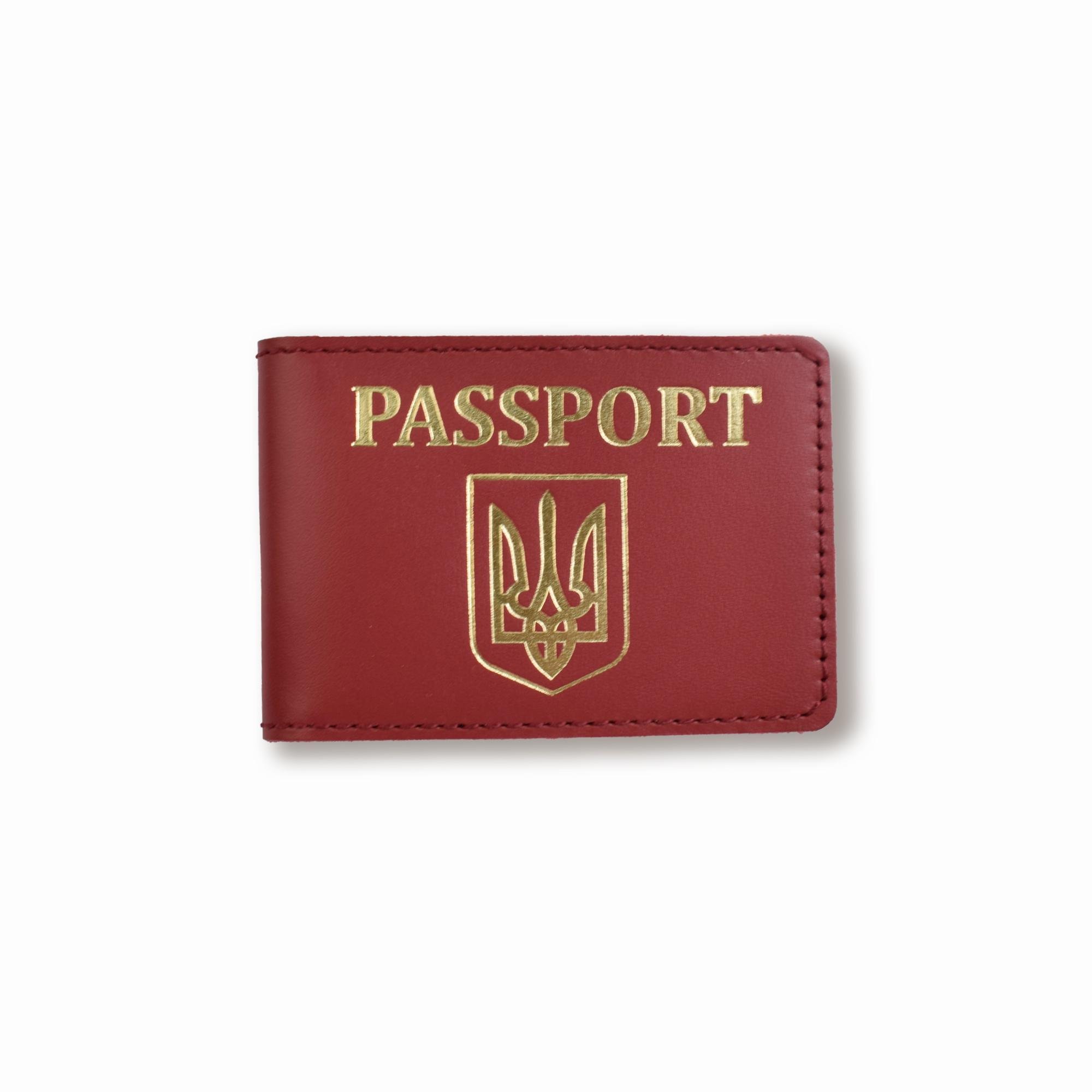 Обложка для ID-карты PASSPORT с гербом Красный с золотым Обложка для ID-карты PASSPORT с гербом Красный с золотым
