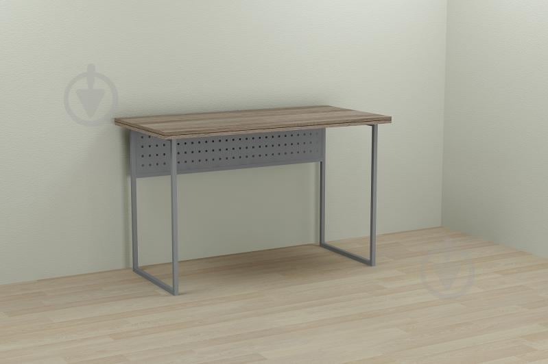 Комп'ютерний стіл Ferrum-decor Майк 75x120x60 сірий ДСП Дуб Сонома Труфель 32мм