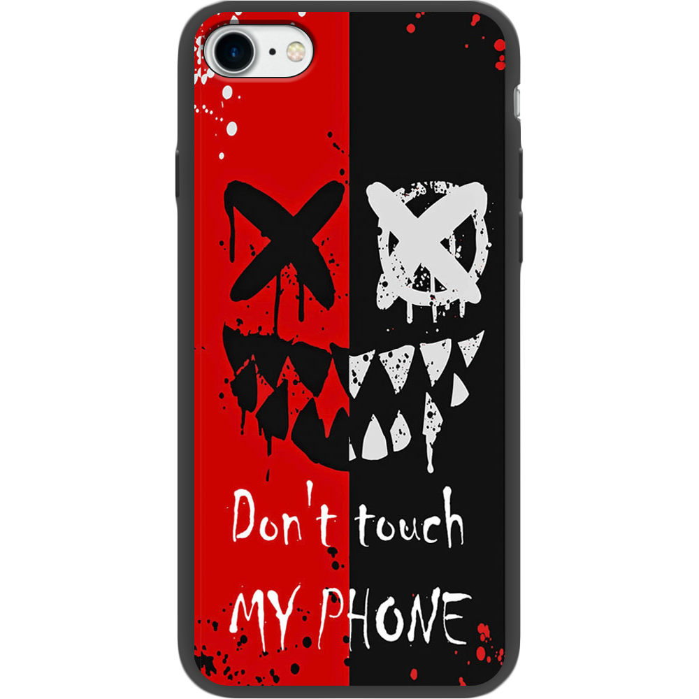 Чехол BoxFace Apple iPhone 7/8 SE  2020 Bad Smile Черный силикон (26205-up2468-35387)