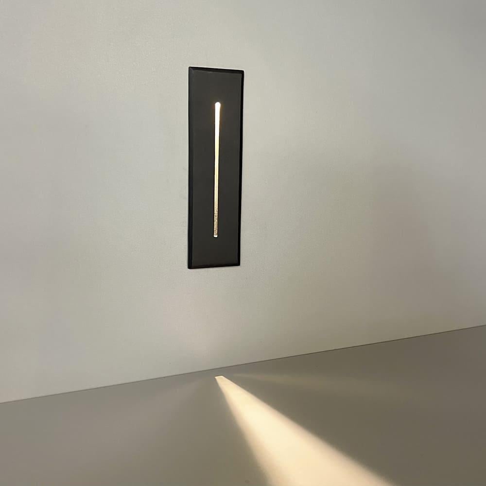 Светильник для лестниц со световой линией 202х57 мм Черный (10018) - фото 2 Светильник для лестниц со световой линией 202х57 мм Черный (10018) - фото 2