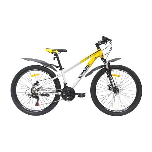 Велосипед Spark JOY колеса 26"/сталева рама 13" Біло-жовтий (26351971)