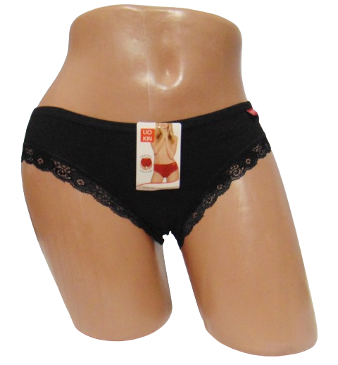 Трусы женские Uokin 8751 в рубчик XL Черный (2062672363) Трусы женские Uokin 8751 в рубчик XL Черный (2062672363)