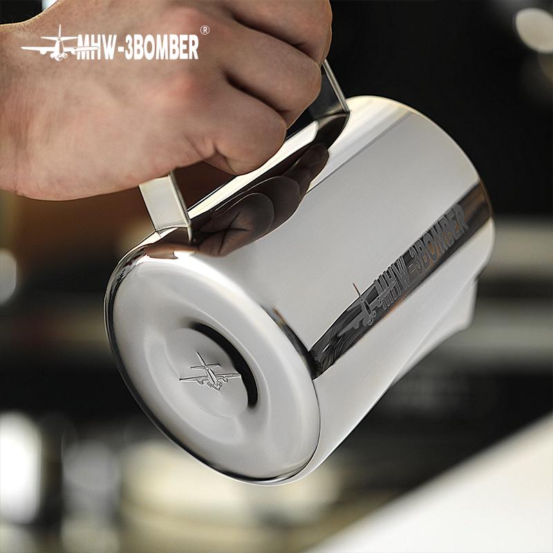 Питчер для молока MHW-3BOMBER 3.0 круглый носик 600 мл Серебристый (P3004S) - фото 3 Питчер для молока MHW-3BOMBER 3.0 круглый носик 600 мл Серебристый (P3004S) - фото 3