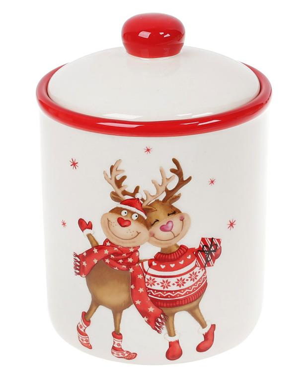 Банка керамическая Гостеприимные Олени 500 мл (BD-DM714-X)