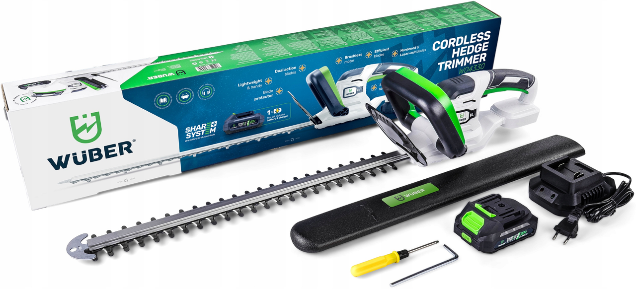 Кусторез аккумуляторный 51 см/аккумулятор 20В 2Ач Wuber - фото 4 Кусторез аккумуляторный 51 см/аккумулятор 20В 2Ач Wuber - фото 4