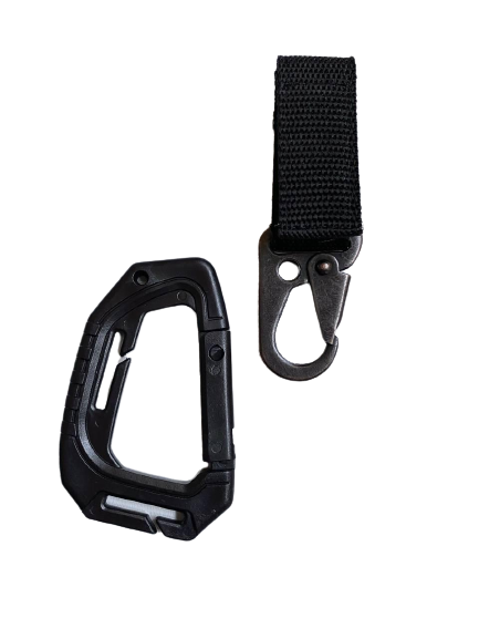 Набір карабінів на стропі Чорний