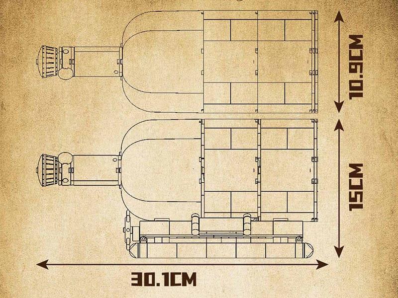 Конструктор Mould King Корабль пиратский в бутылке Черная жемчужина 22 дет. (10070S) - фото 3