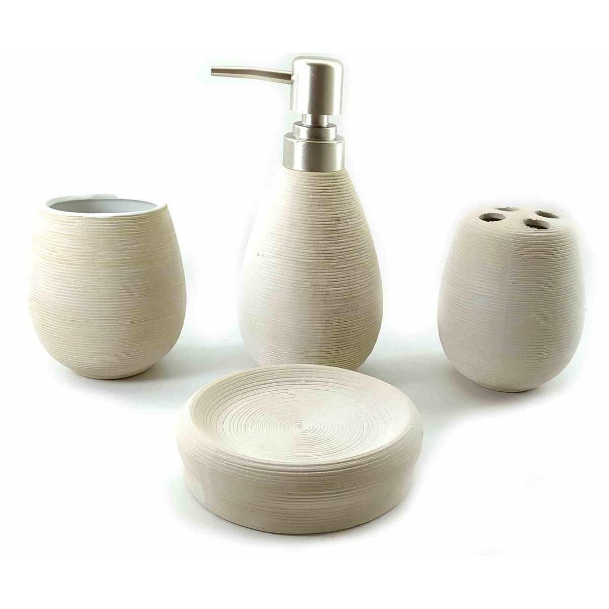 Набор аксессуаров Whitening для ванной комнаты 4 предмета