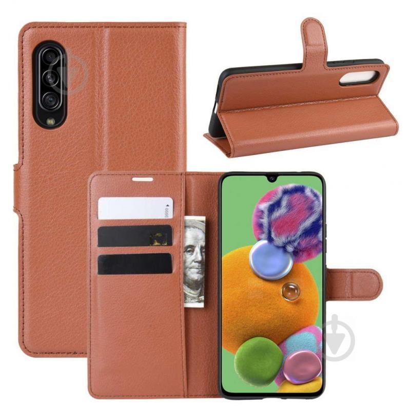 Чехол-книжка Litchie Wallet для Samsung Galaxy A90 5G Brown (arbc6414) - фото 2