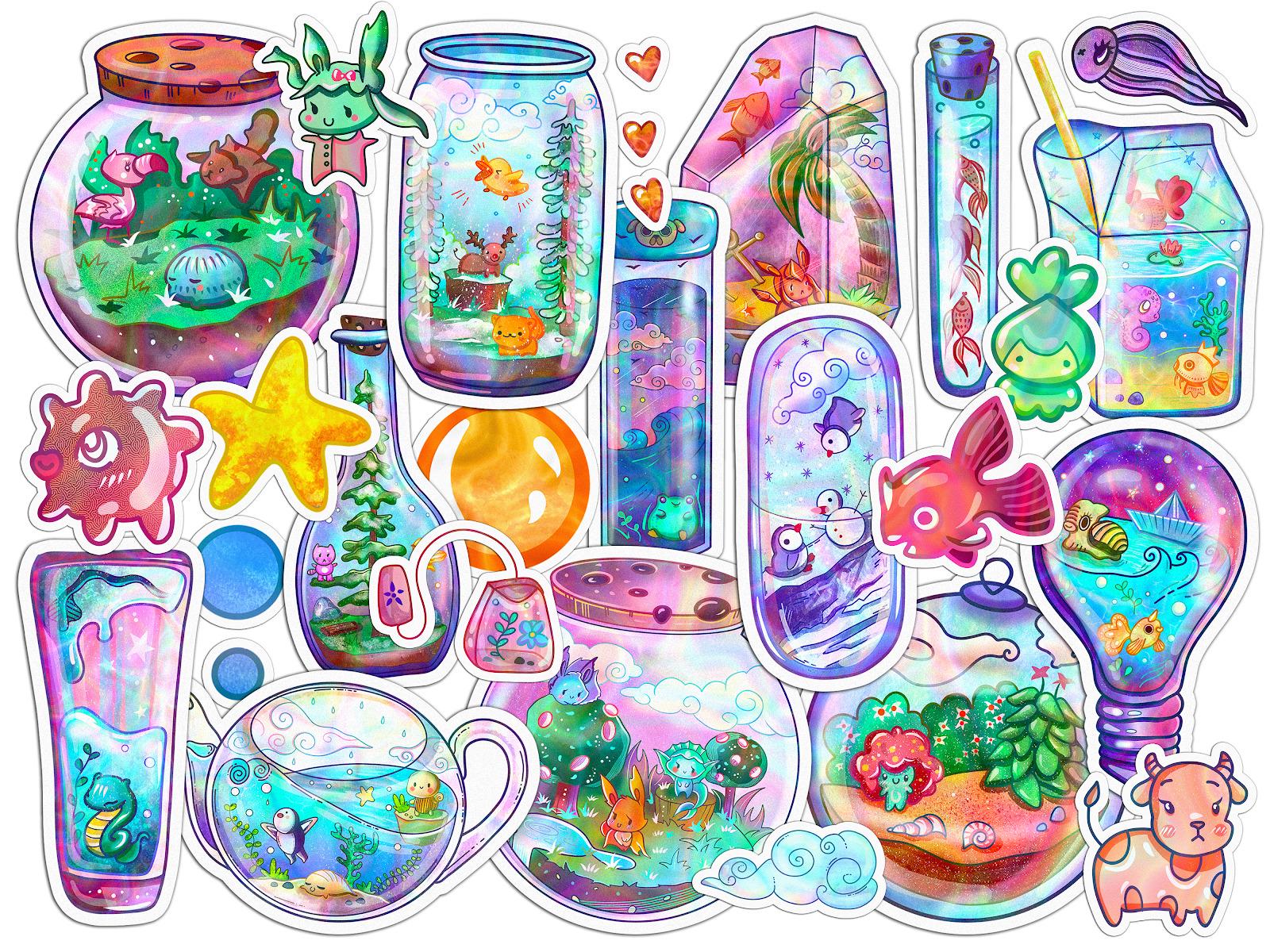 Набор стикеров Lex Altern Фантастический мир виниловые 24 шт. - фото 2 Набор стикеров Lex Altern Фантастический мир виниловые 24 шт. - фото 2