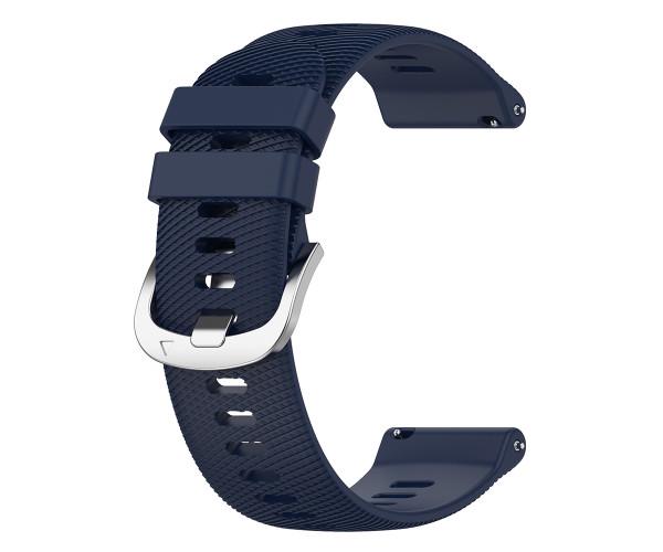 Ремешок силиконовый Solid Lines для Garmin Forerunner 165 20 мм Темно-синий Ремешок силиконовый Solid Lines для Garmin Forerunner 165 20 мм Темно-синий