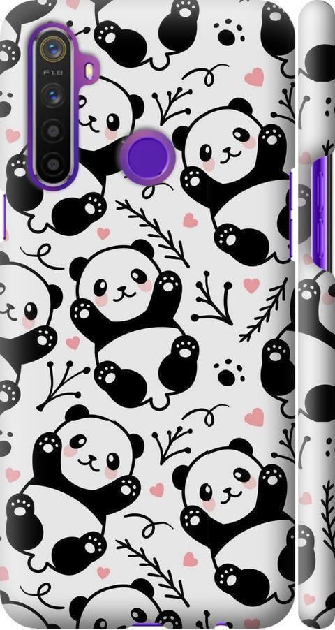 Чехол на Realme 5 Панды (4318m-1862-42517)