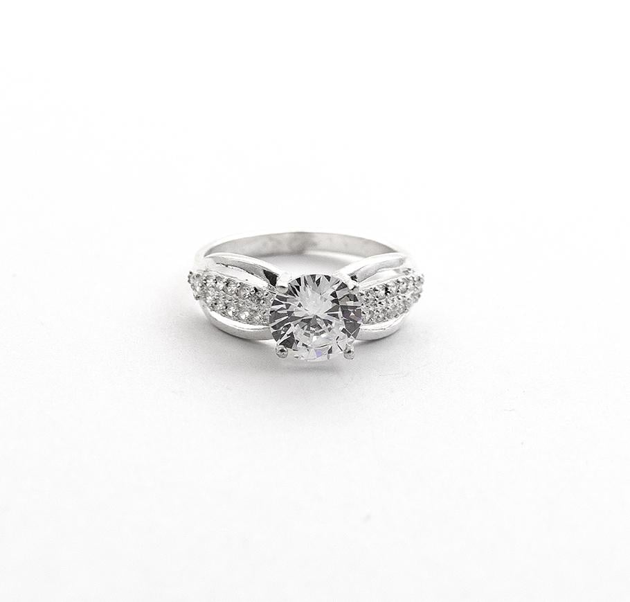 Перстень серебряный с цирконом Maxi Silver 7920 SE р. 17 (8792082)