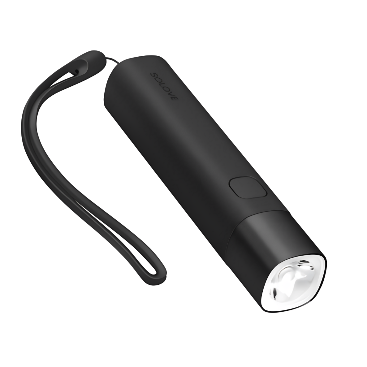 Фонарь карманный SOLOVE X3s/Type-C с функцией Power Bank Черный (000796)